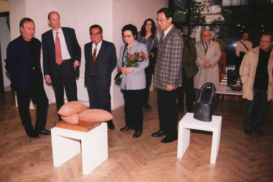 zleva: Pavel Liška, Milan Šimonovský, ?, Huo Yu-zhen, ?; foto: Anna Pecková